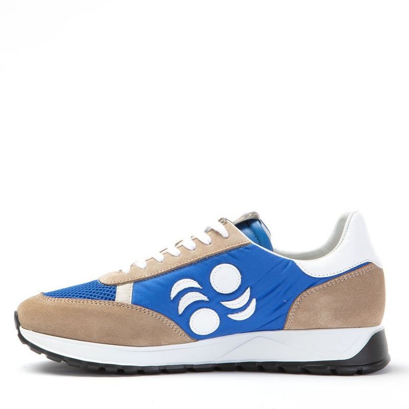 Touring Suede-Trimmed Leather Sneakers
