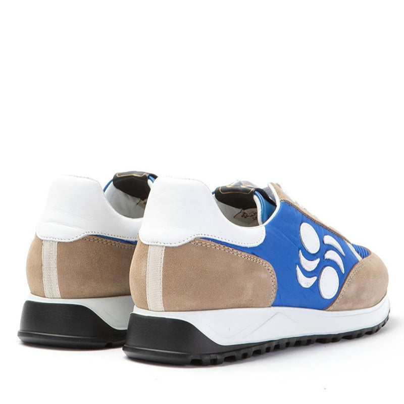 Touring Suede-Trimmed Leather Sneakers