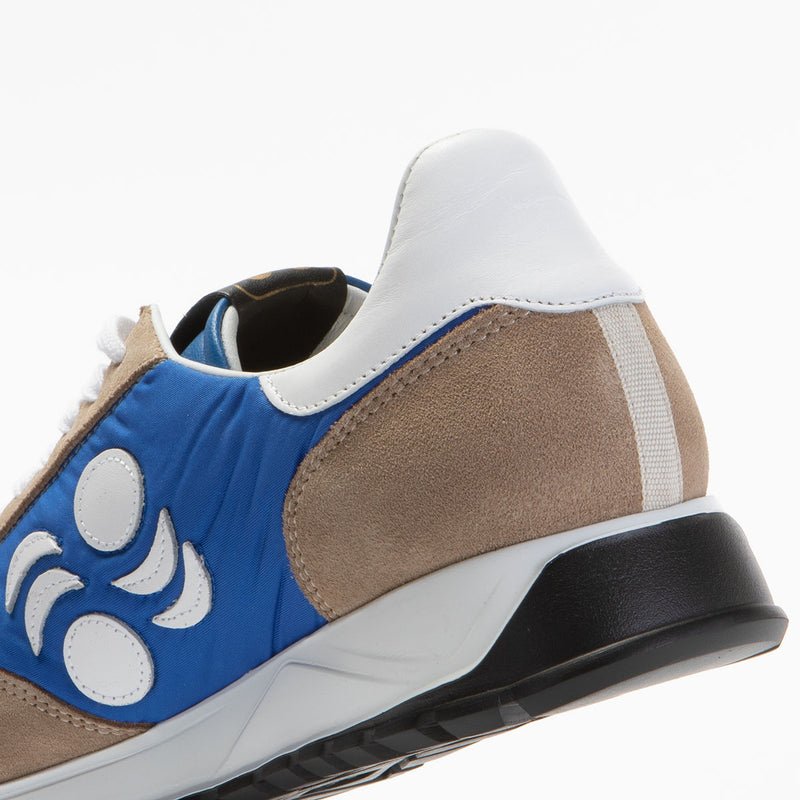 Touring Suede-Trimmed Leather Sneakers